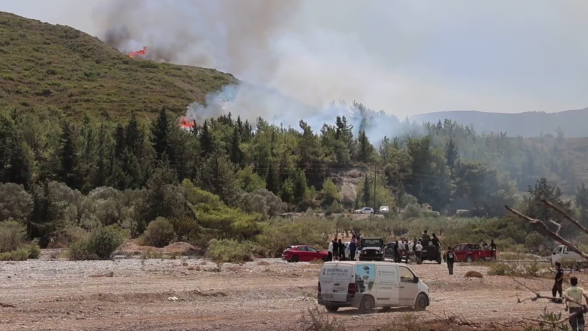 Wildfires Continue To Rage Across Greek Island of Rhodes