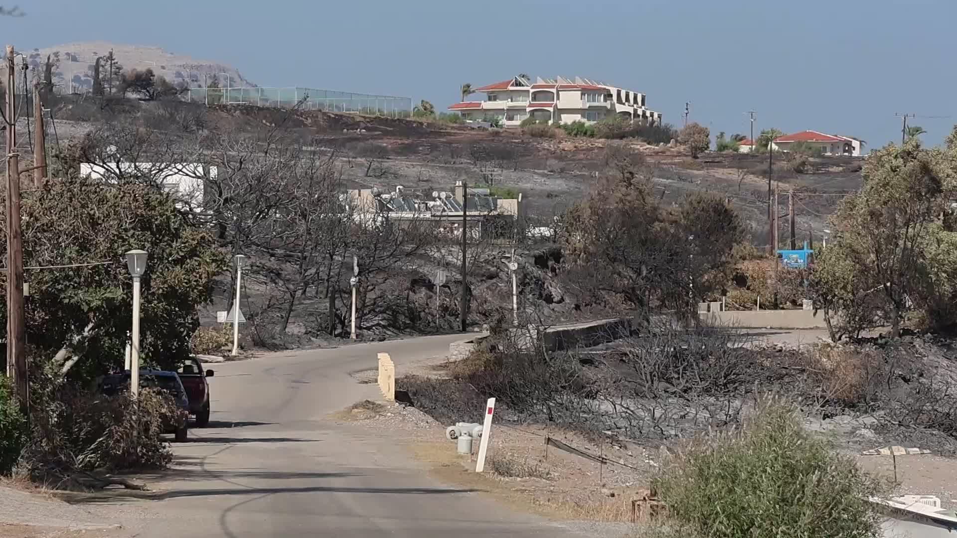 Wildfires Continue To Rage Across Greek Island of Rhodes