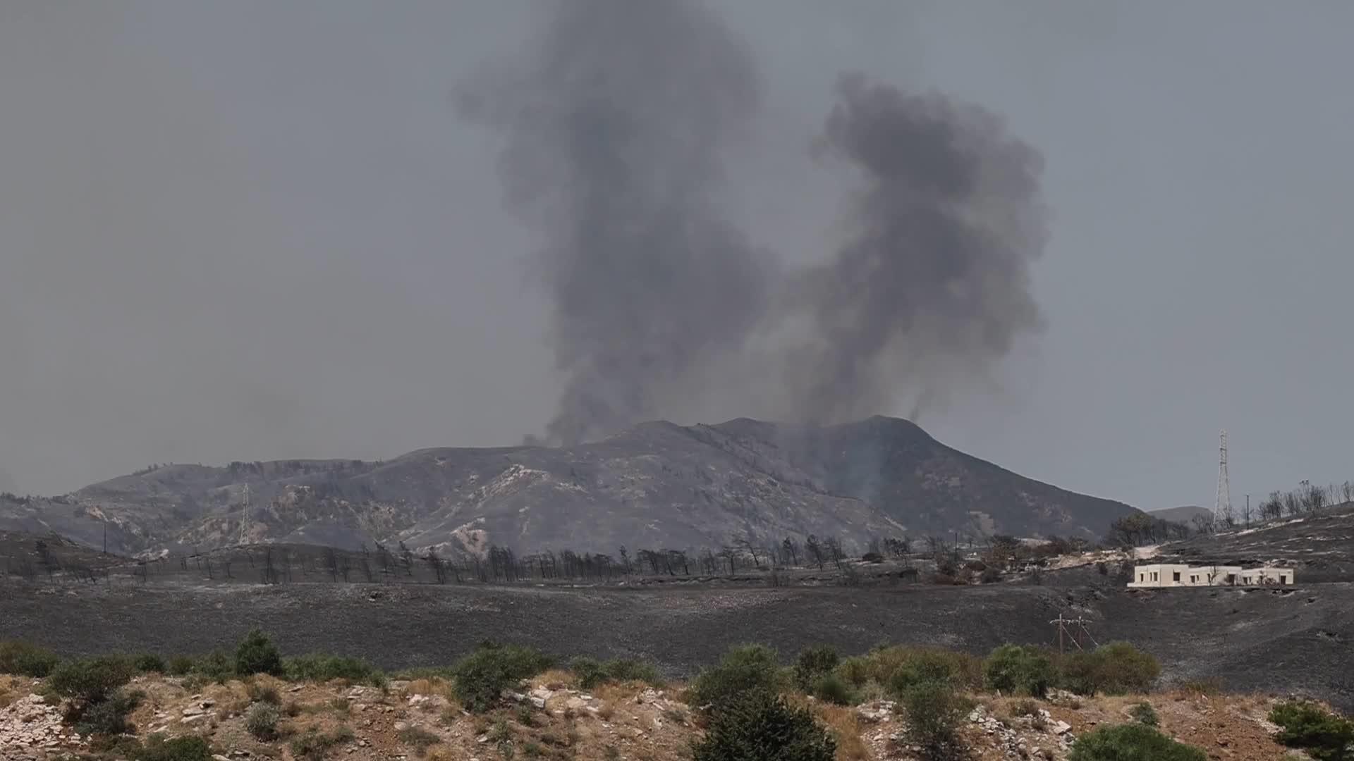 Wildfires Continue To Rage In Rhodes