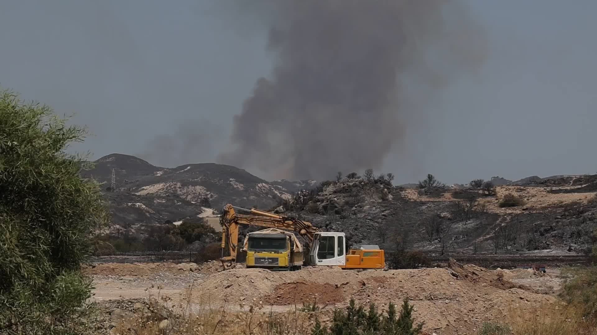 Wildfires Continue To Rage In Rhodes