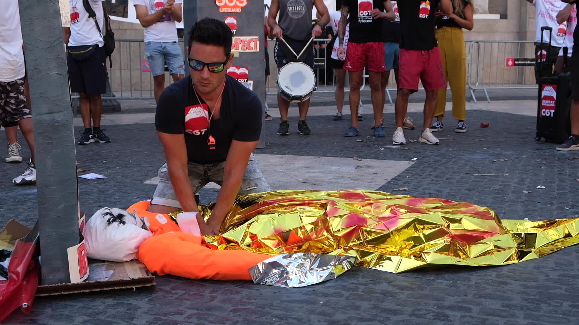 Barcelona beach lifeguards go on indefinite strike
