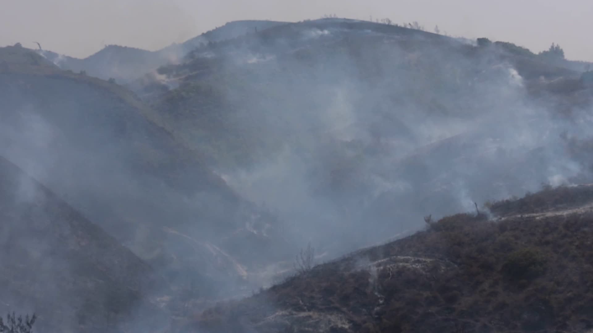 Wildfires Continue In The Greek Island Of Rhodes, Greece