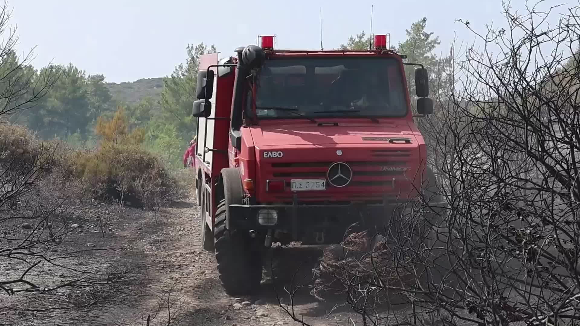Wildfires Continue In The Greek Island Of Rhodes, Greece