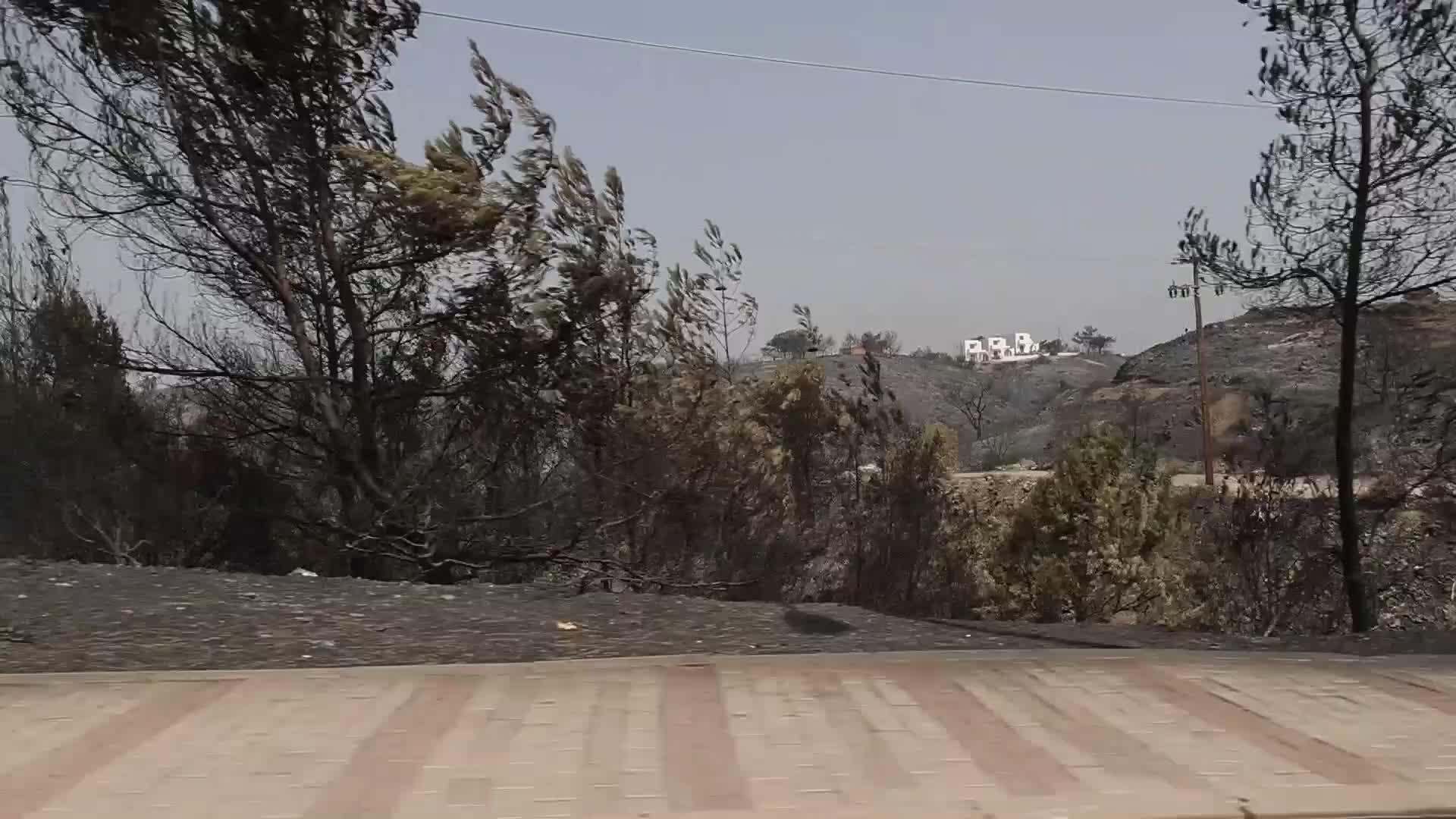 Wildfires Continue In The Greek Island Of Rhodes, Greece