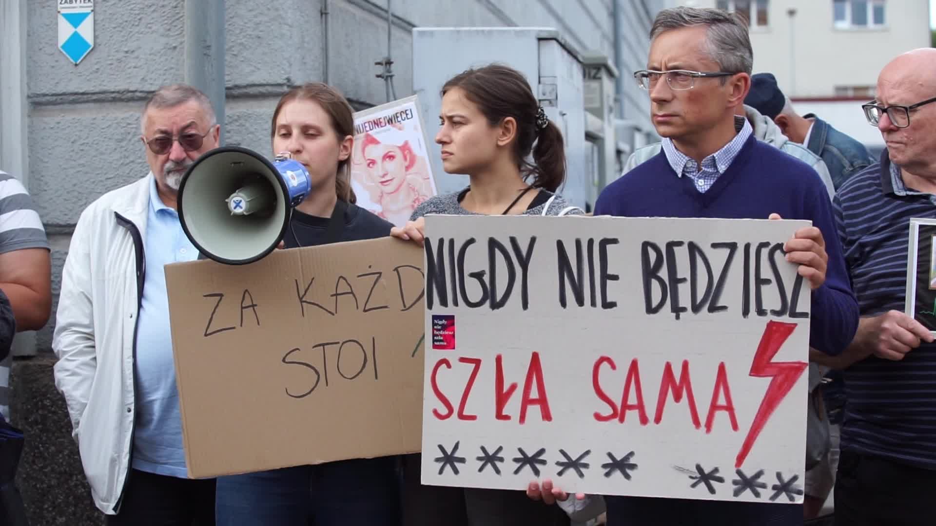 Solidarity With Joanna Protest In Gdansk