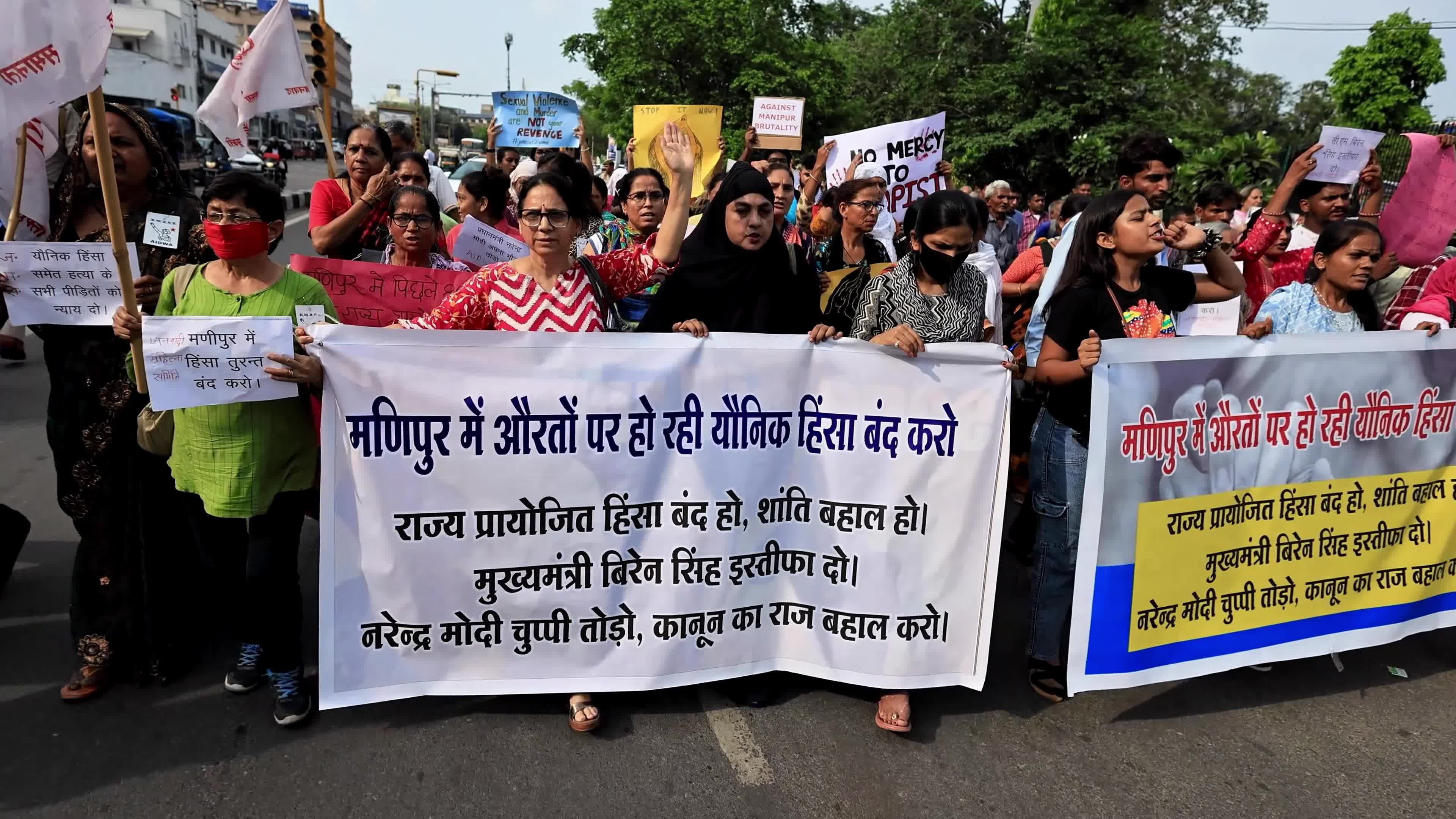 Protest Against Ethnic Violence In Manipur