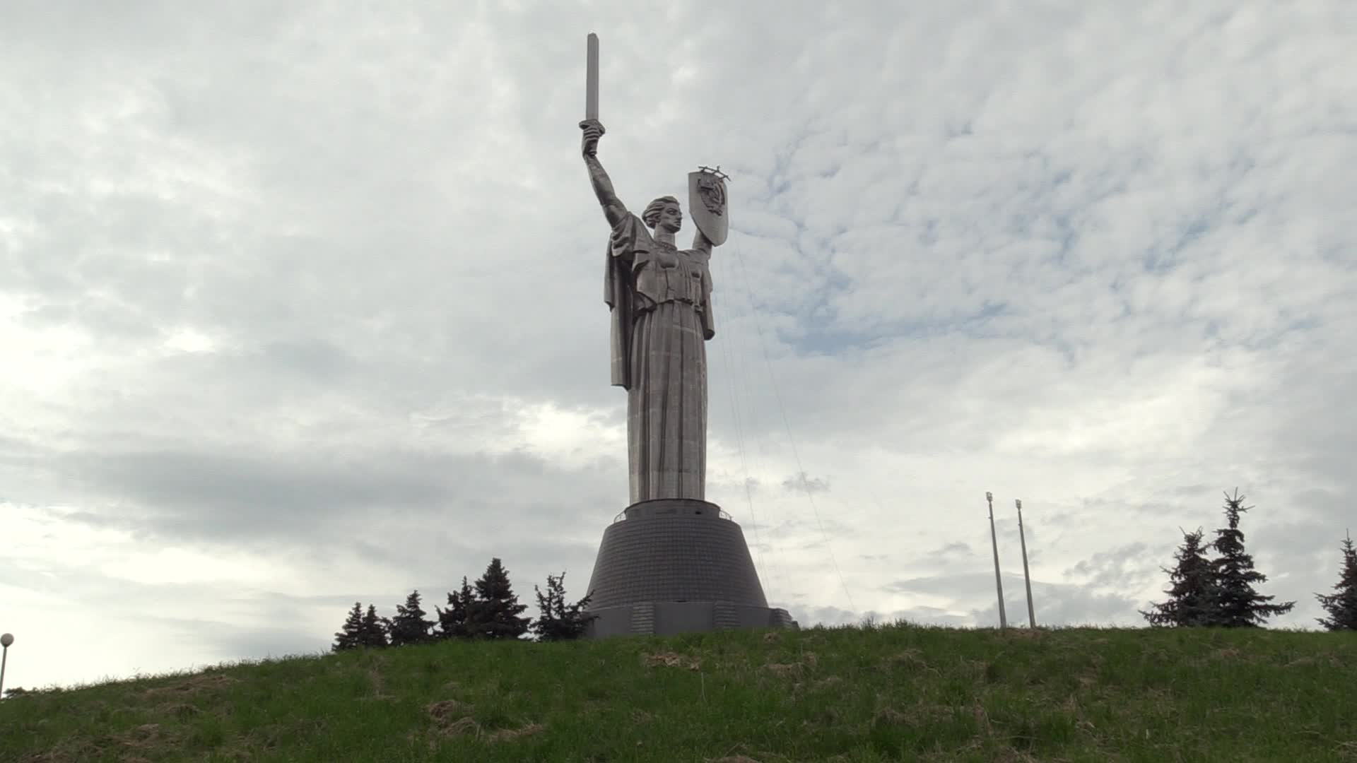 The Soviet coat of arms will be replaced by the Ukrainian one at the Motherland Monument in Kyiv, amid Russian invasion of Ukraine.