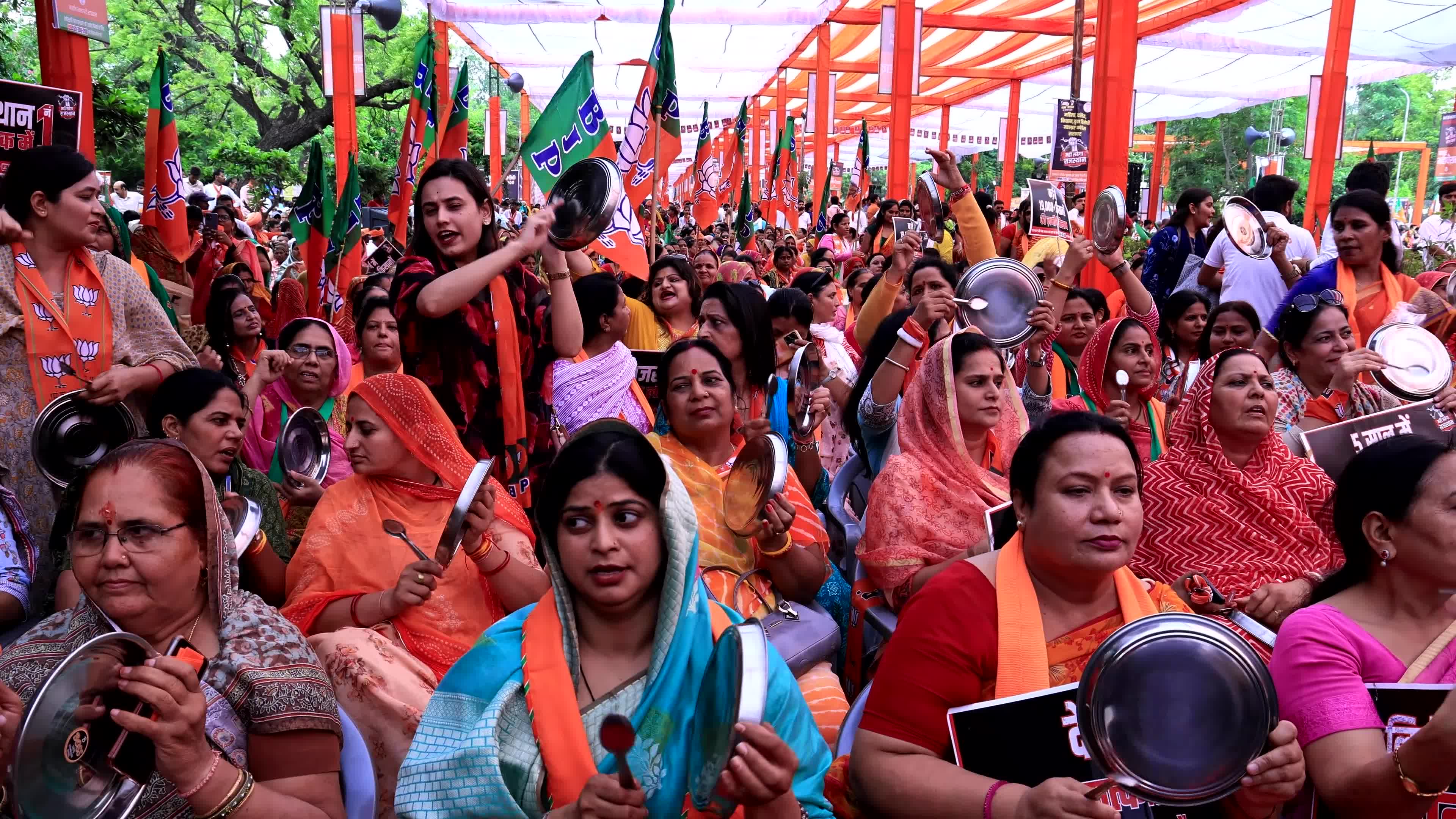 BJP Protest In Jaipur 