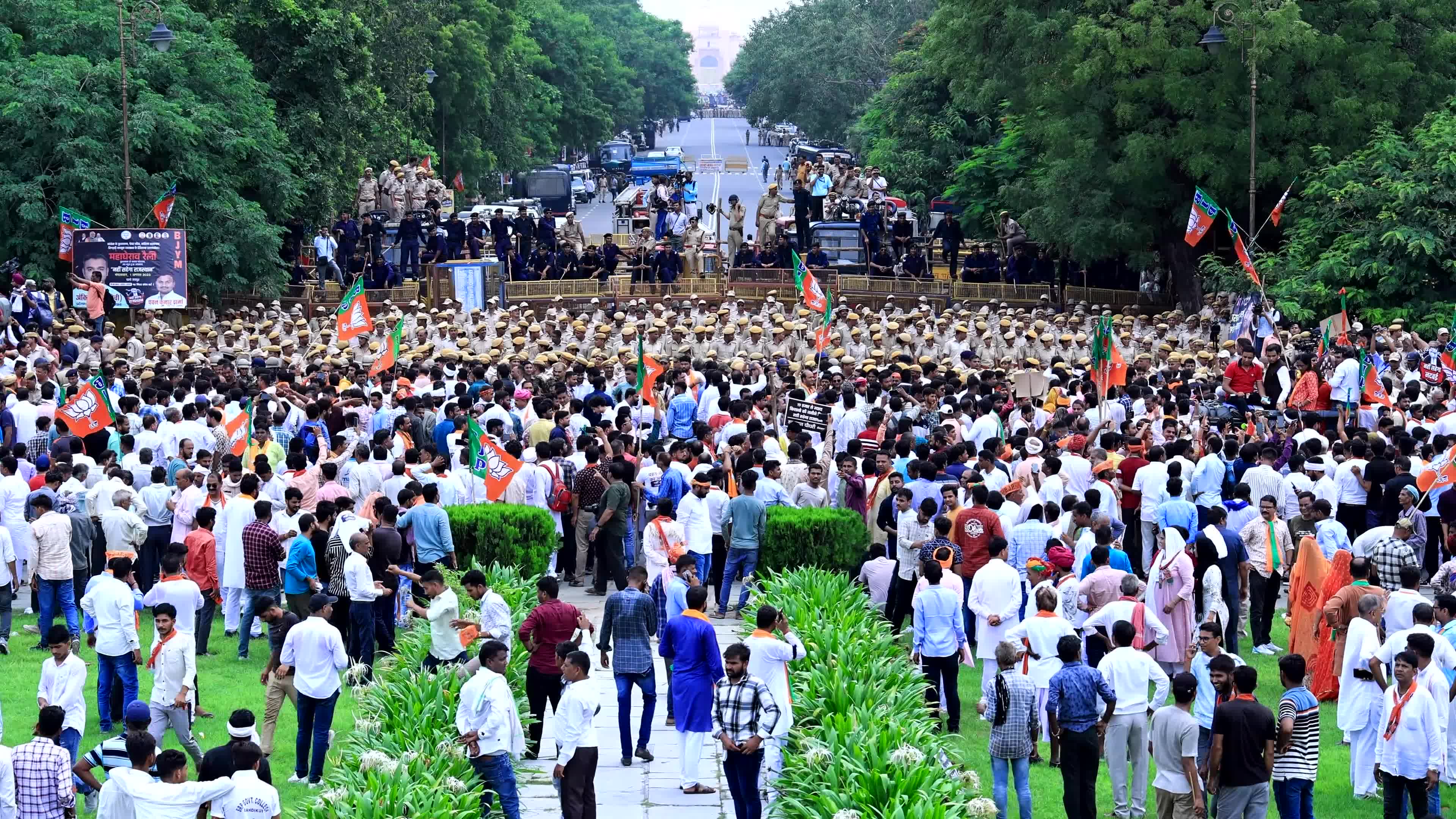 BJP Protest In Jaipur 
