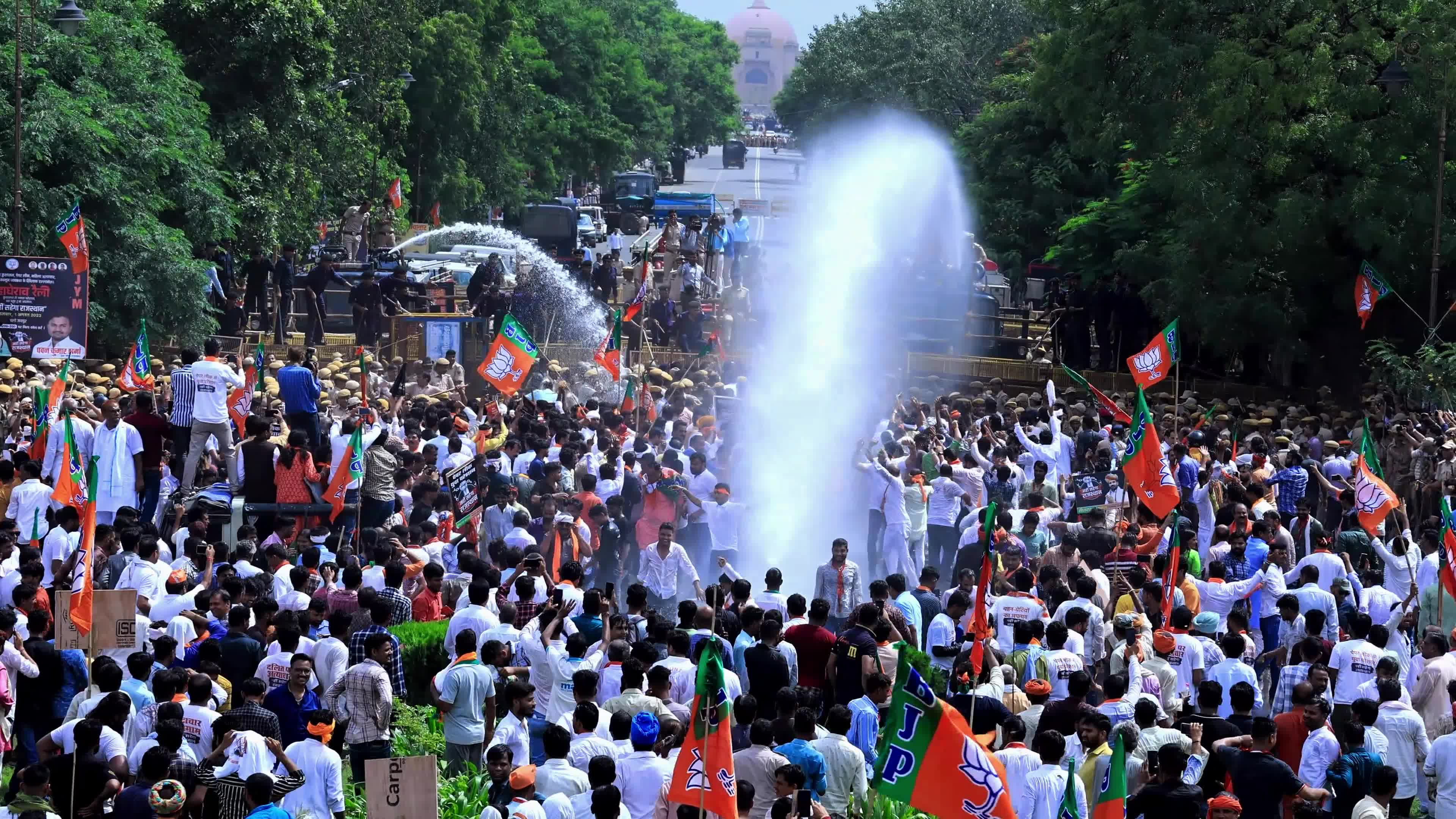 BJP Protest In Jaipur 