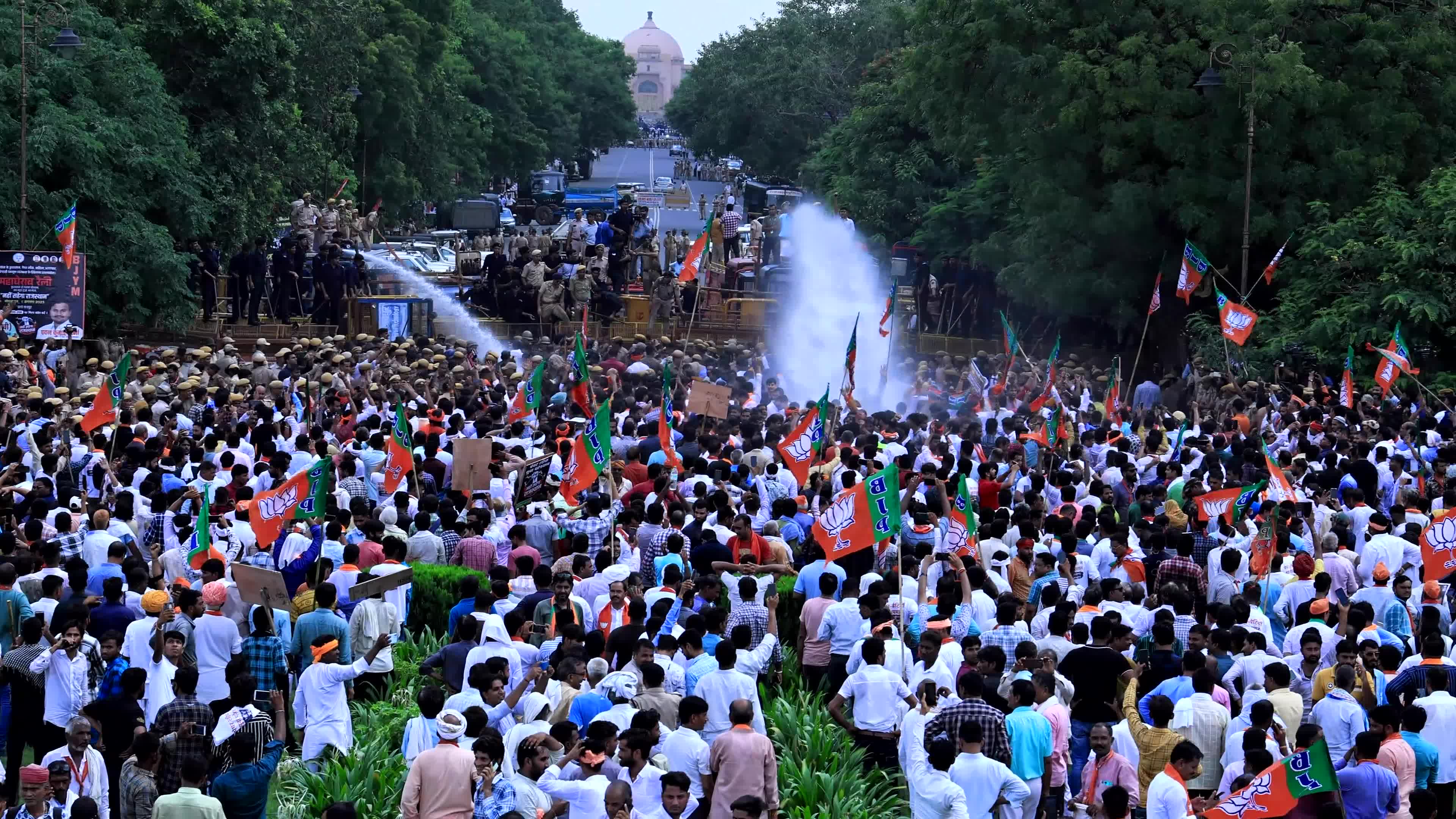 BJP Protest In Jaipur 