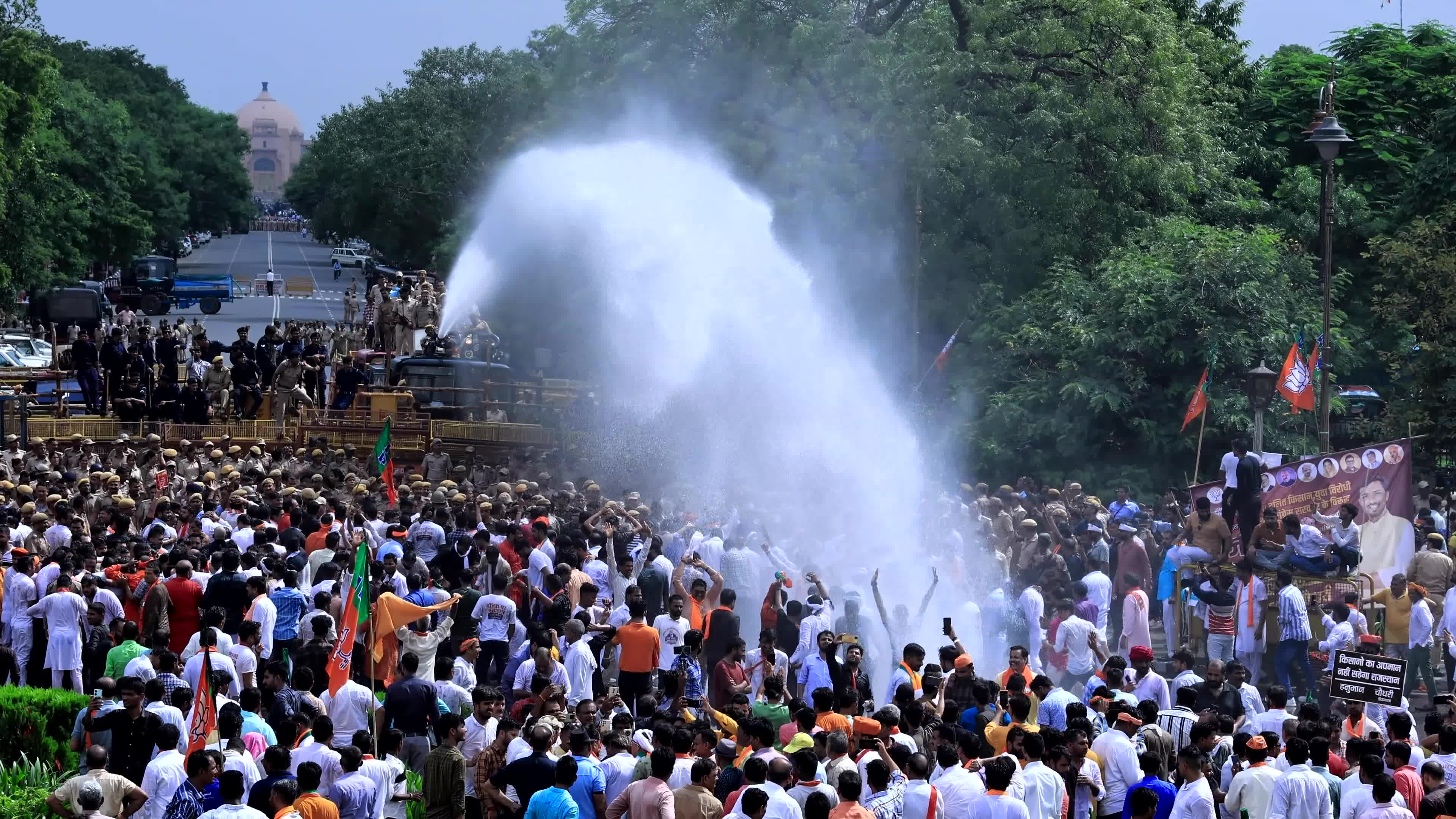 BJP Protest In Jaipur 