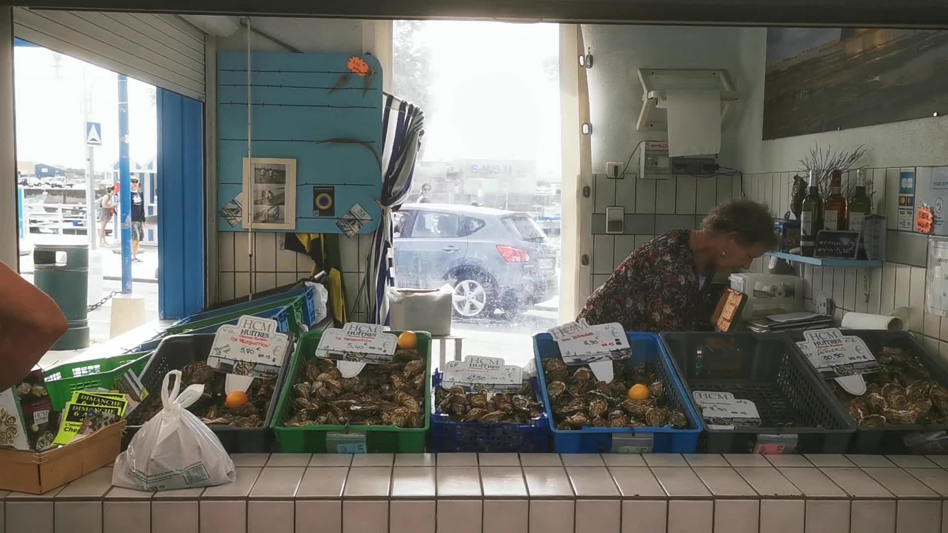 Daily life in the touristic island of Oleron in France