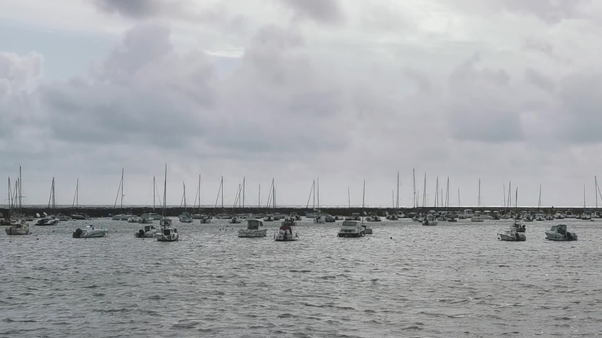 Forbidden beaches due to the strong tides tide in France