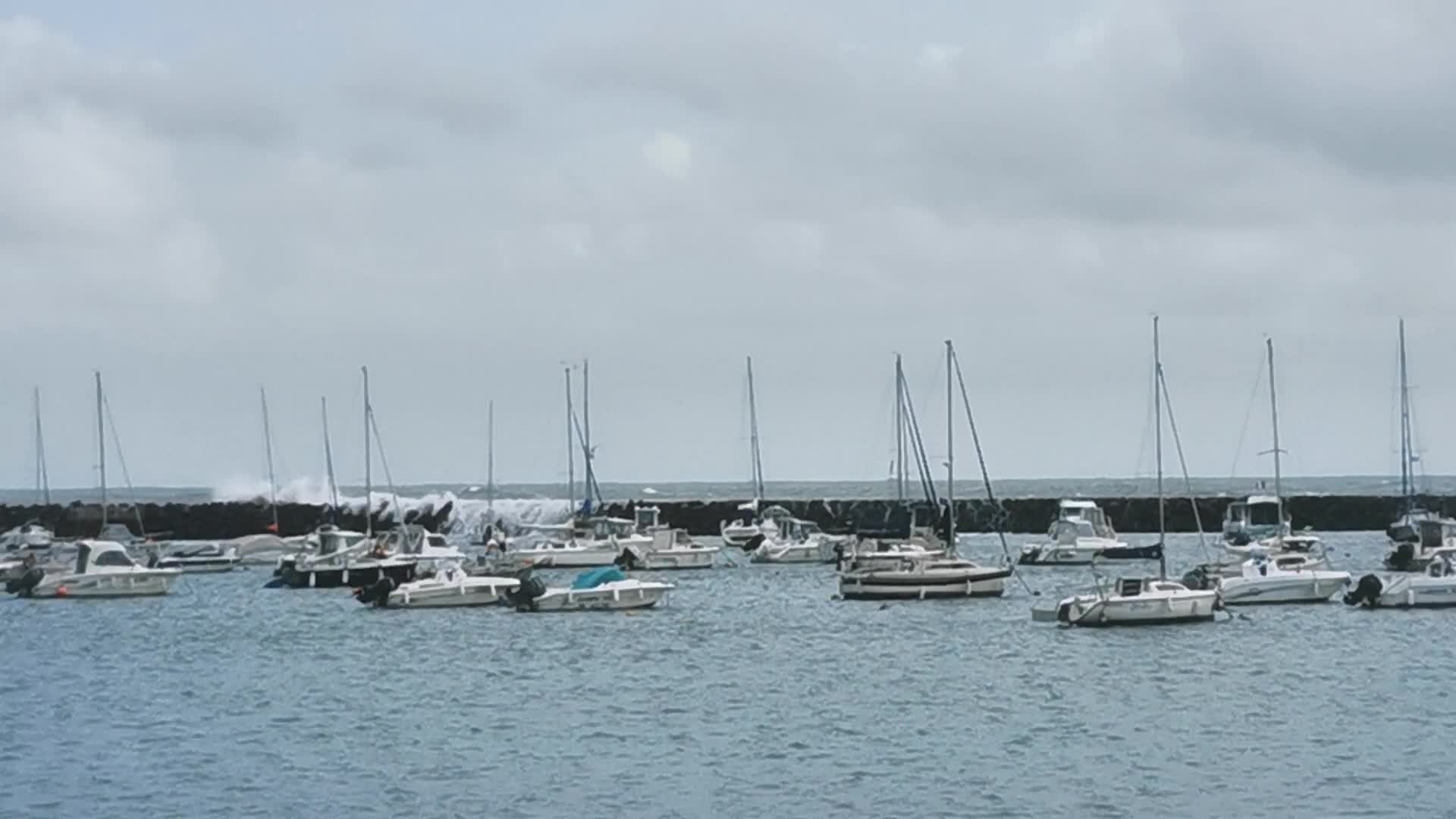 Forbidden beaches due to the strong tides tide in France