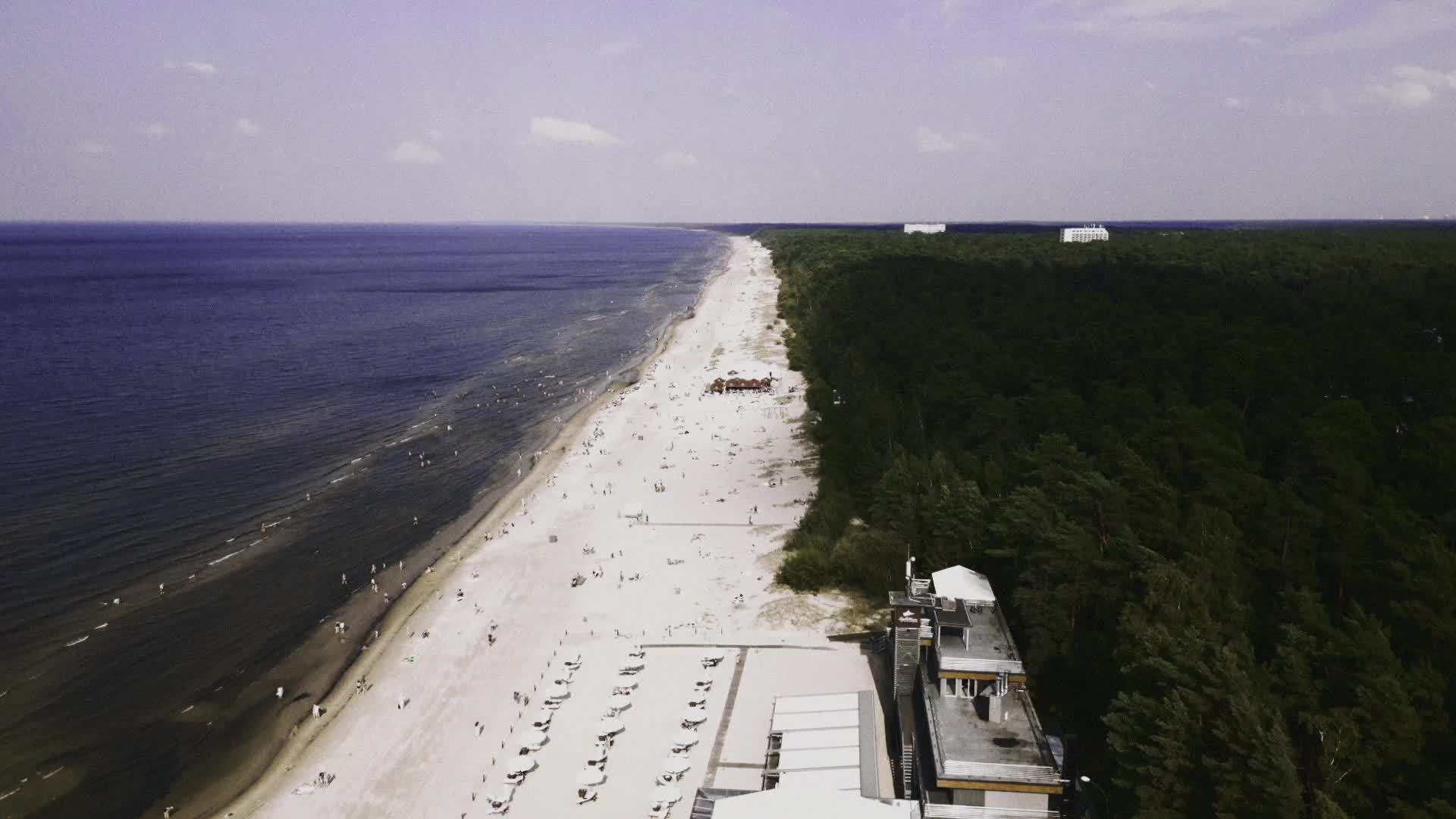 Aerial Glimpse of Jumala Beach, Riga, Latvia