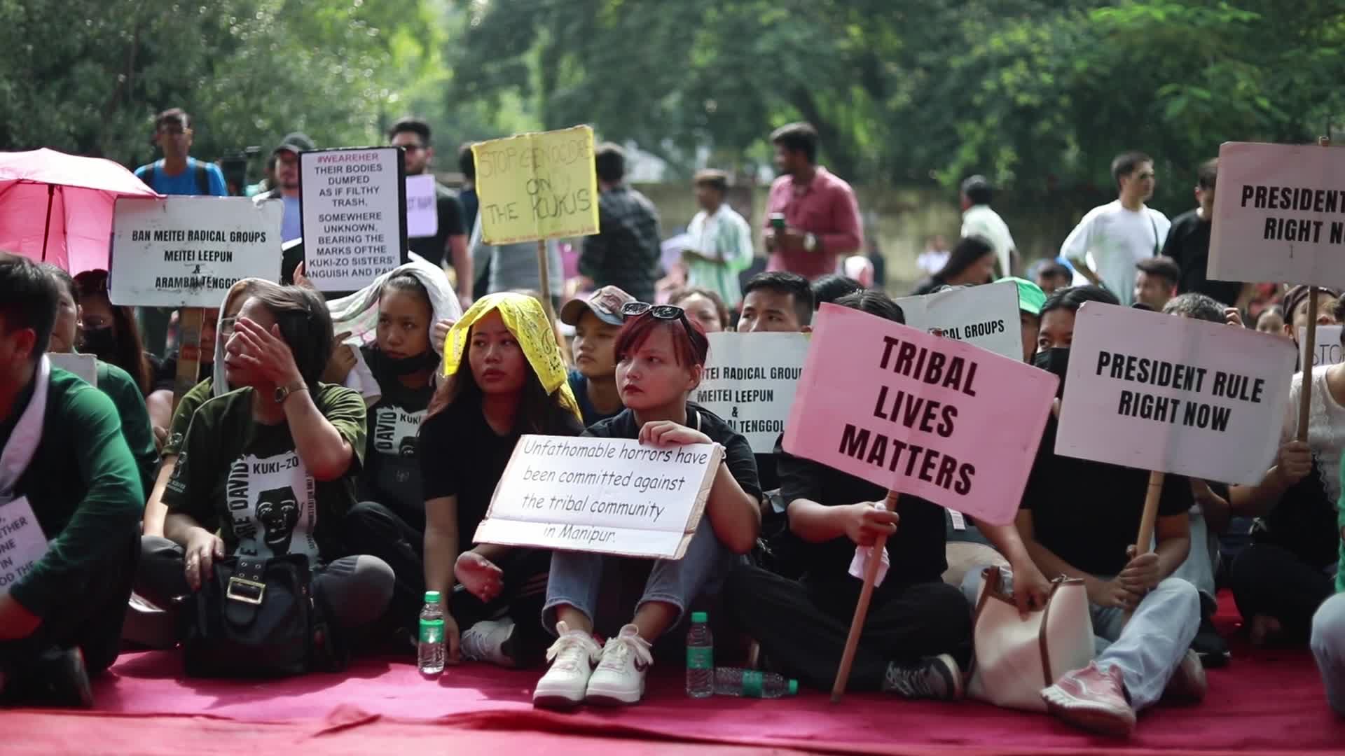Kuki Tribe Protests in New Delhi