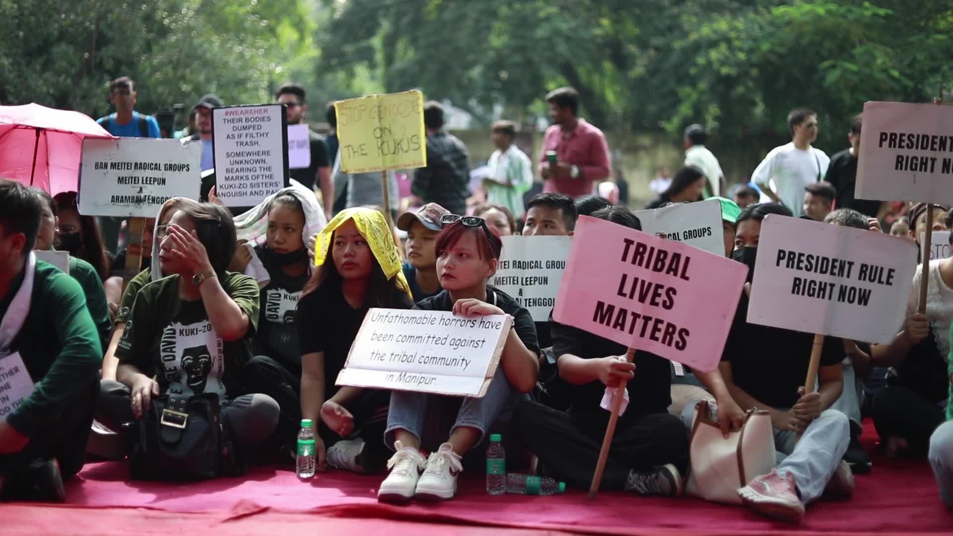 Kuki Tribe Protests in New Delhi