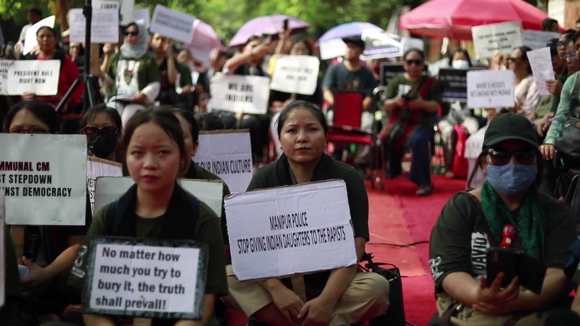 Kuki Tribe Protests in New Delhi