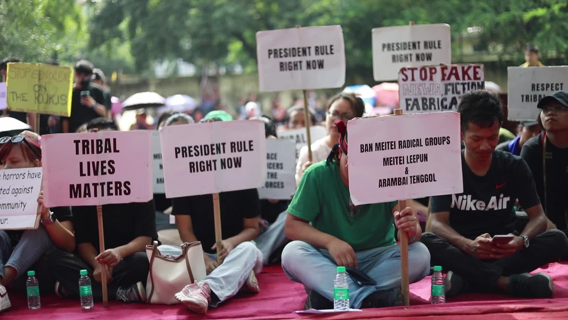 Kuki Tribe Protests in New Delhi