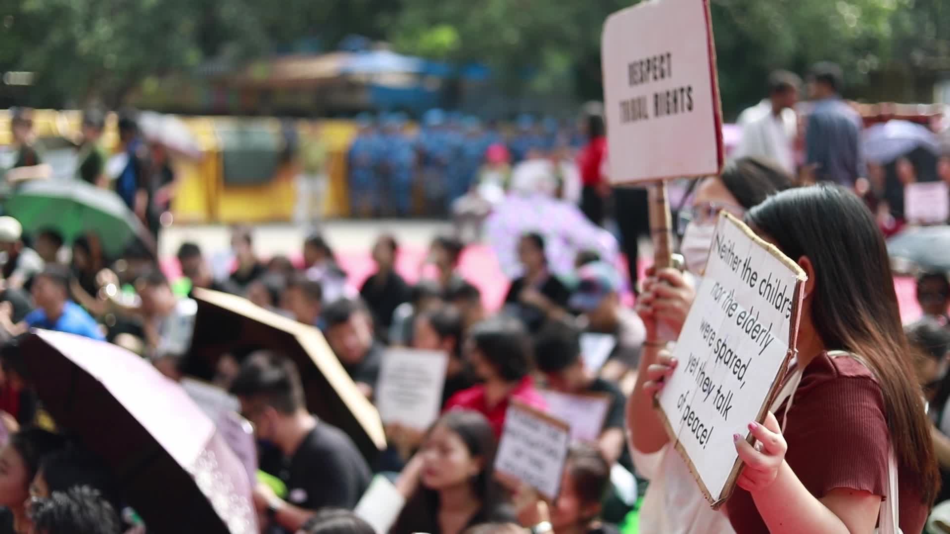 Kuki Tribe Protests in New Delhi