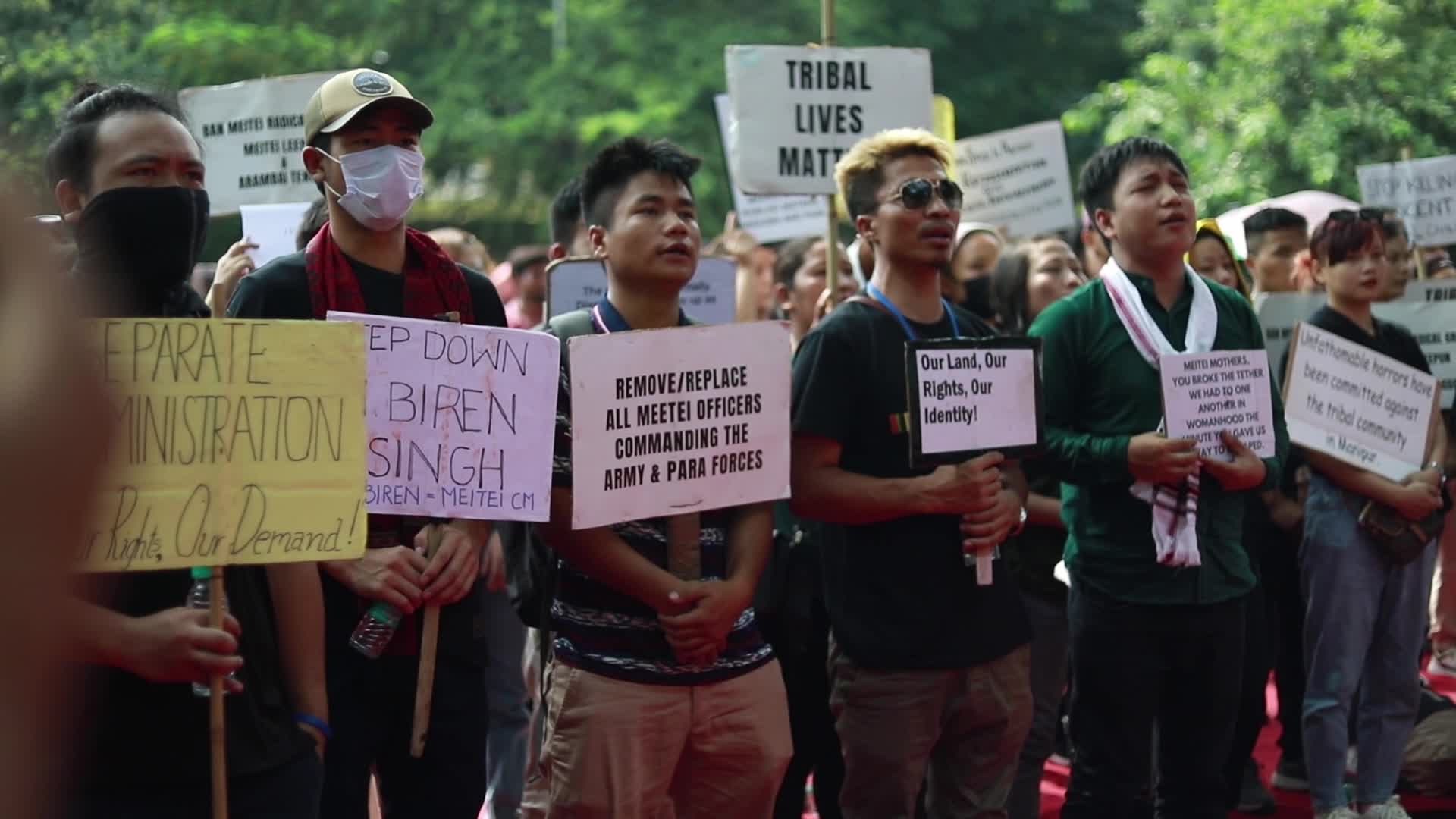 Kuki Tribe Protests in New Delhi