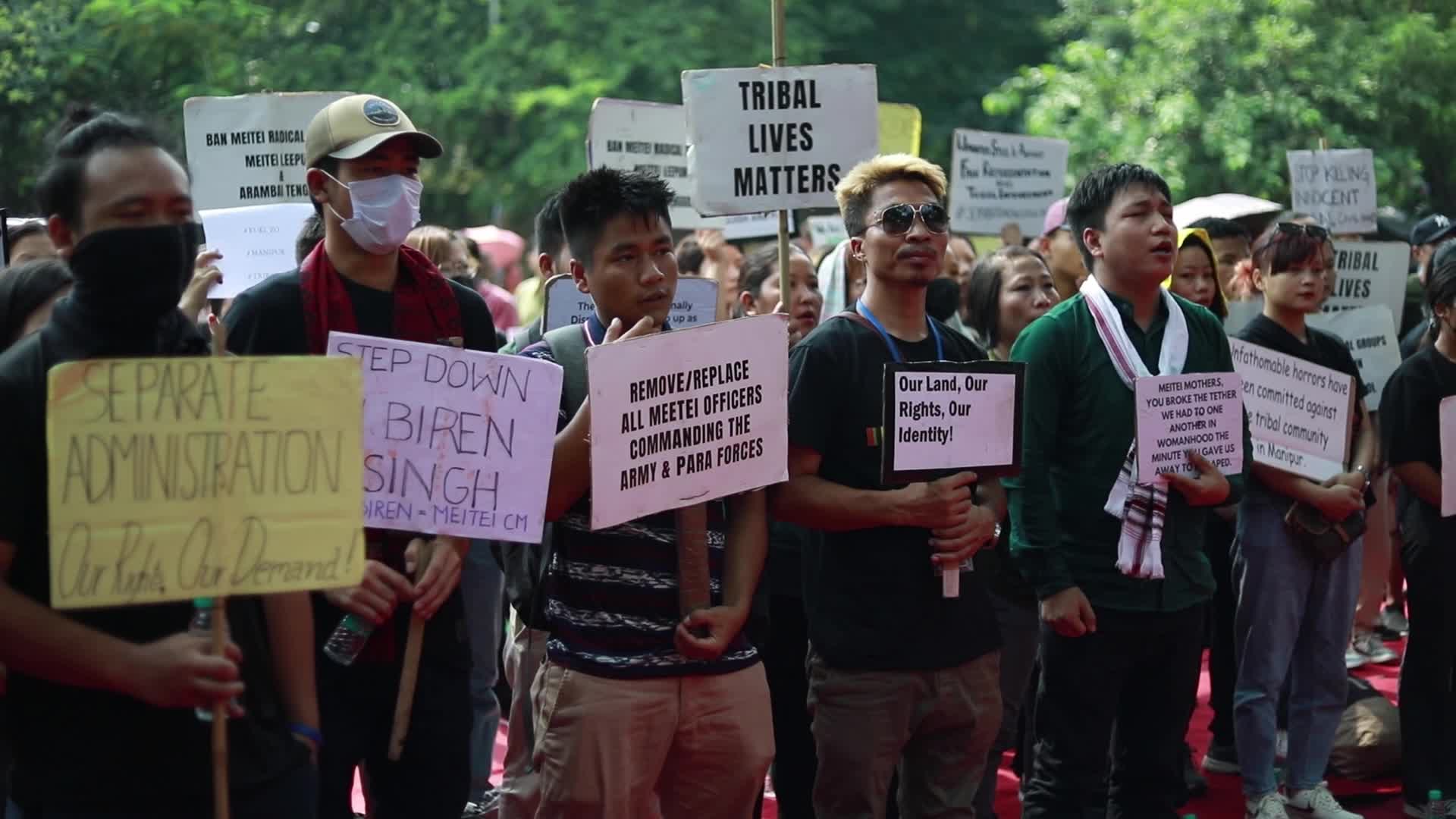 Kuki Tribe Protests in New Delhi