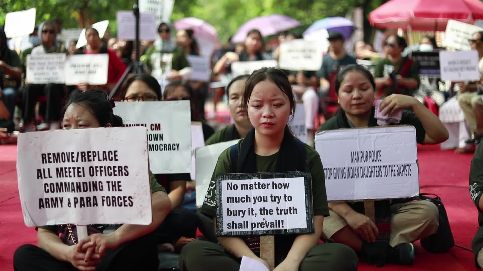 Kuki Tribe Protests in New Delhi