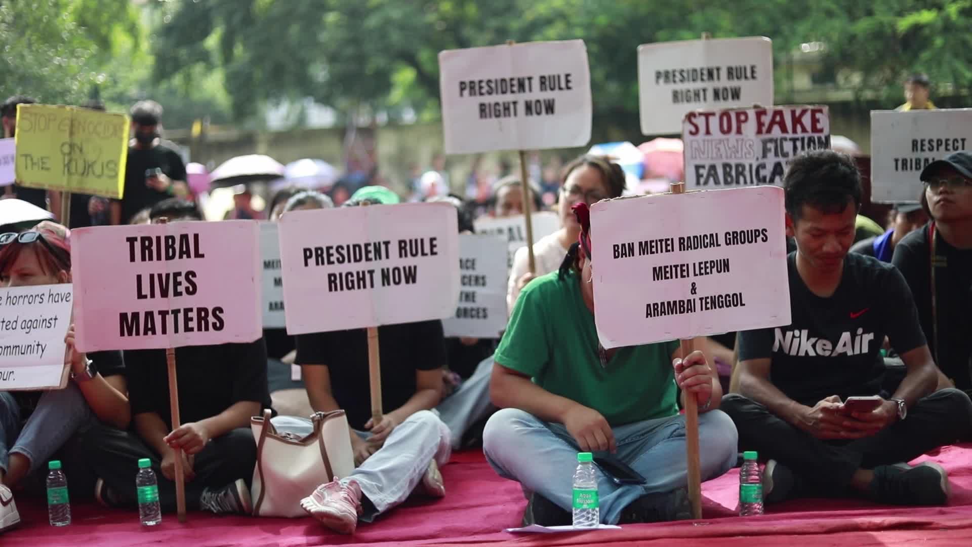 Kuki Tribe Protests in New Delhi