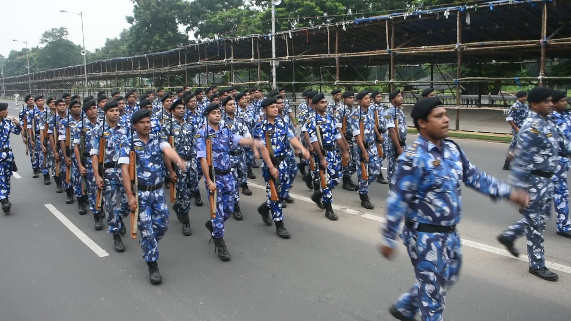 Preparation for celebration of 77th Indian Independence day.