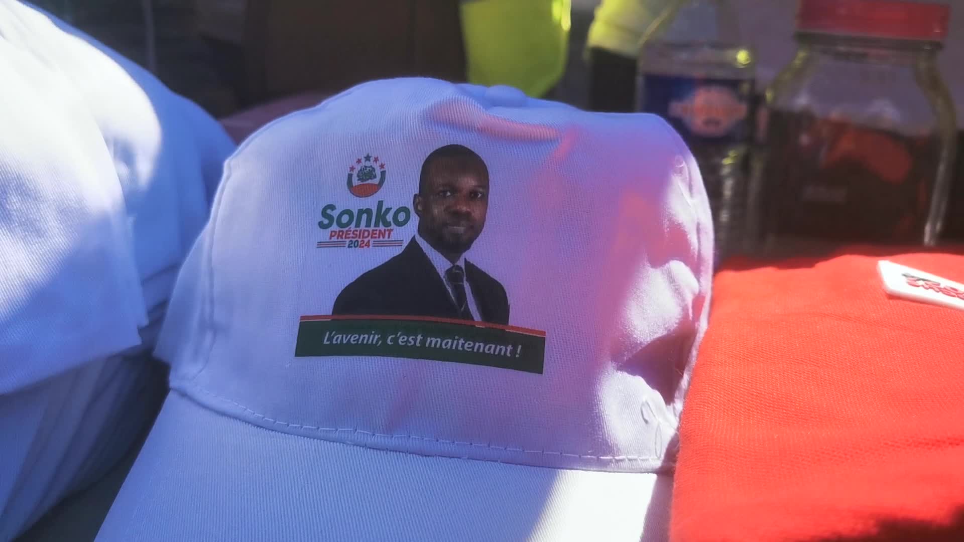 Rally in support of the senegalese opposition leader Ousmane Sonko in Paris