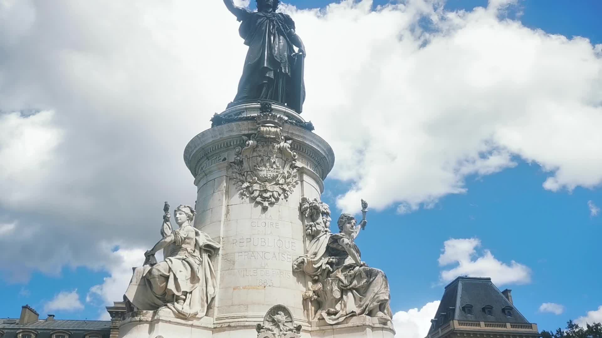 Statue of the Place de la Republique in Paris