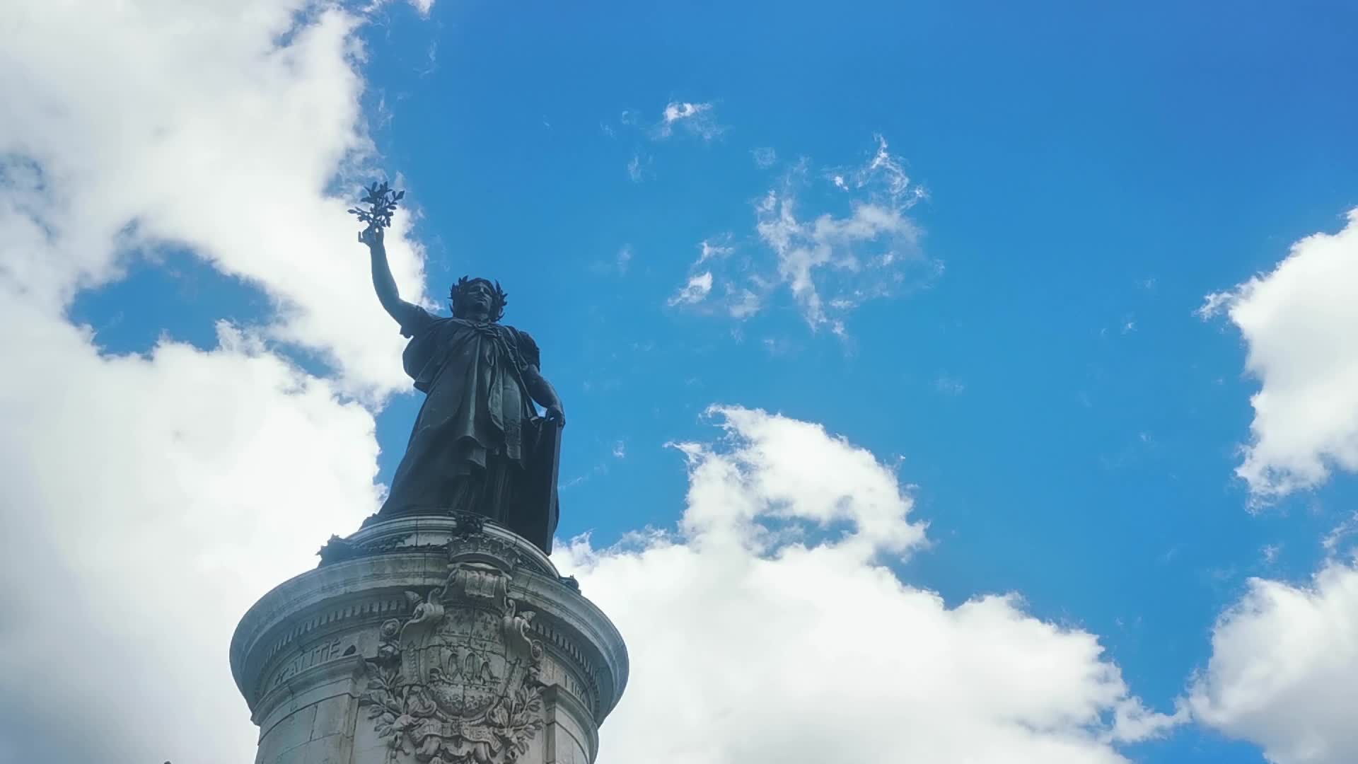 Statue of the Place de la Republique in Paris