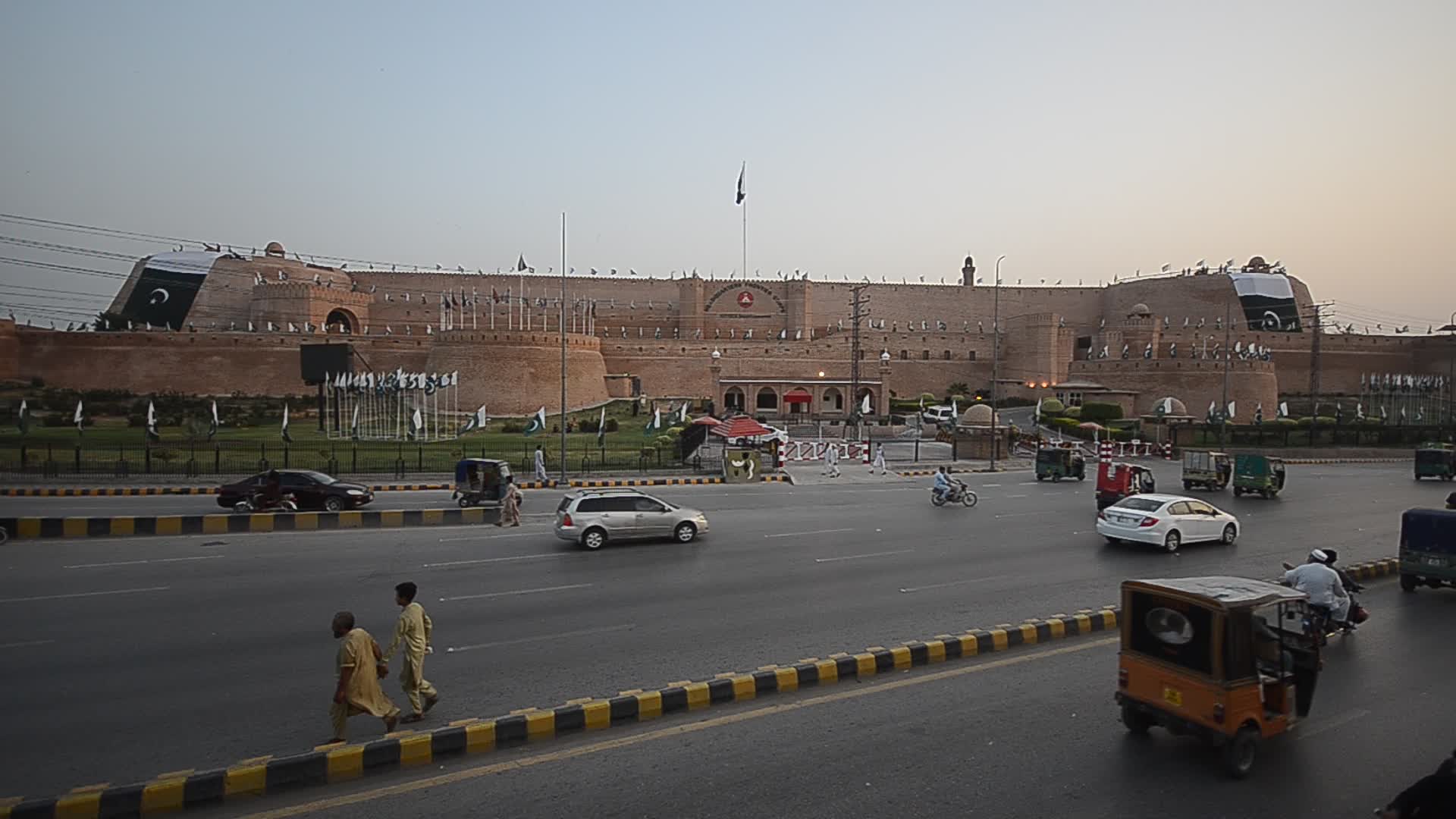 Preparations for Independence Day celebrations in Peshawar
