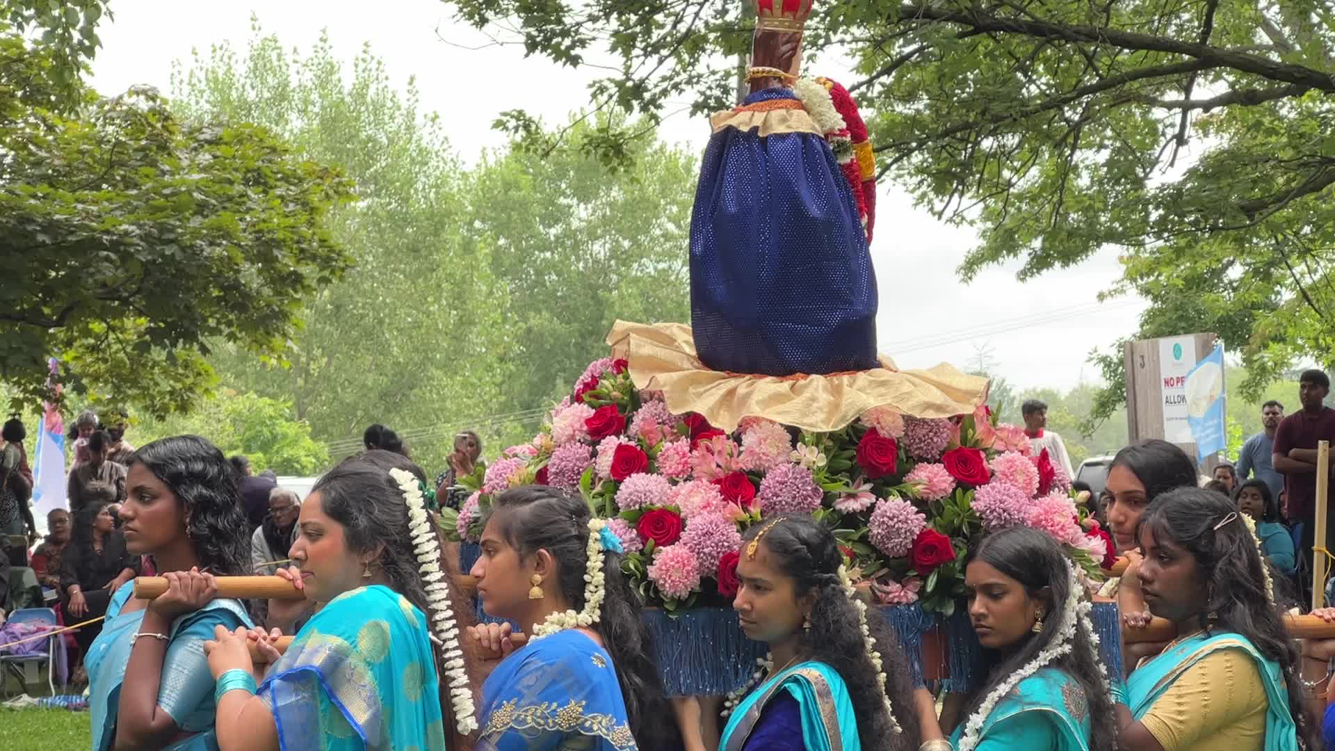 Tamil Catholics take part in the Feast of our Lady of Madhu