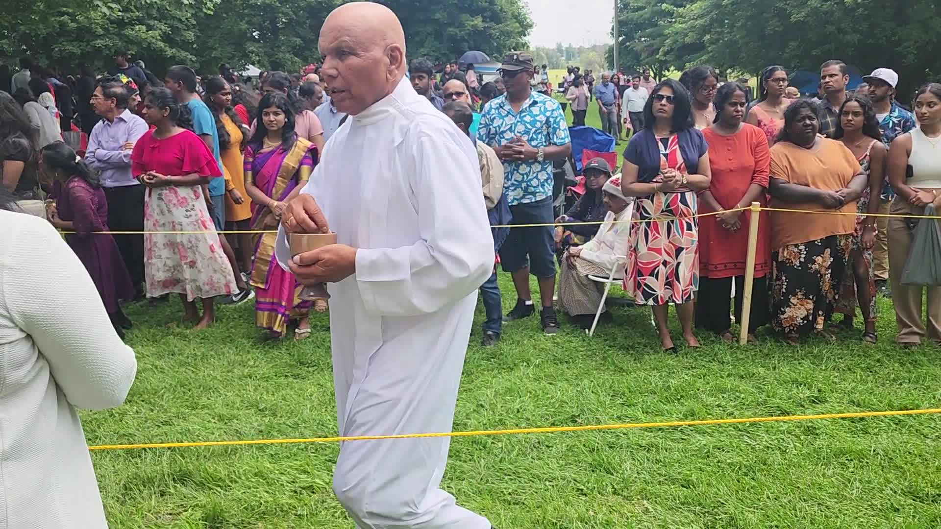 Tamil Catholics take part in the Feast of our Lady of Madhu