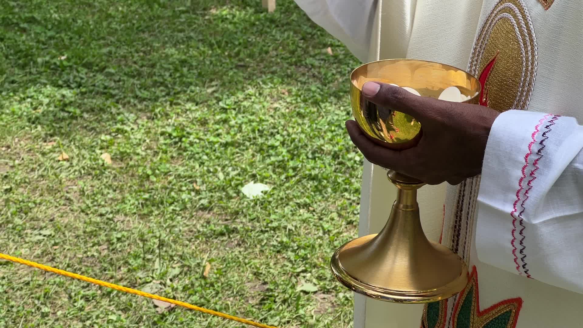 Tamil Catholics take part in the Feast of our Lady of Madhu