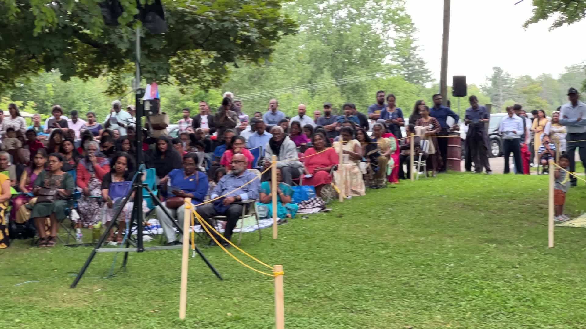 Tamil Catholics take part in the Feast of our Lady of Madhu
