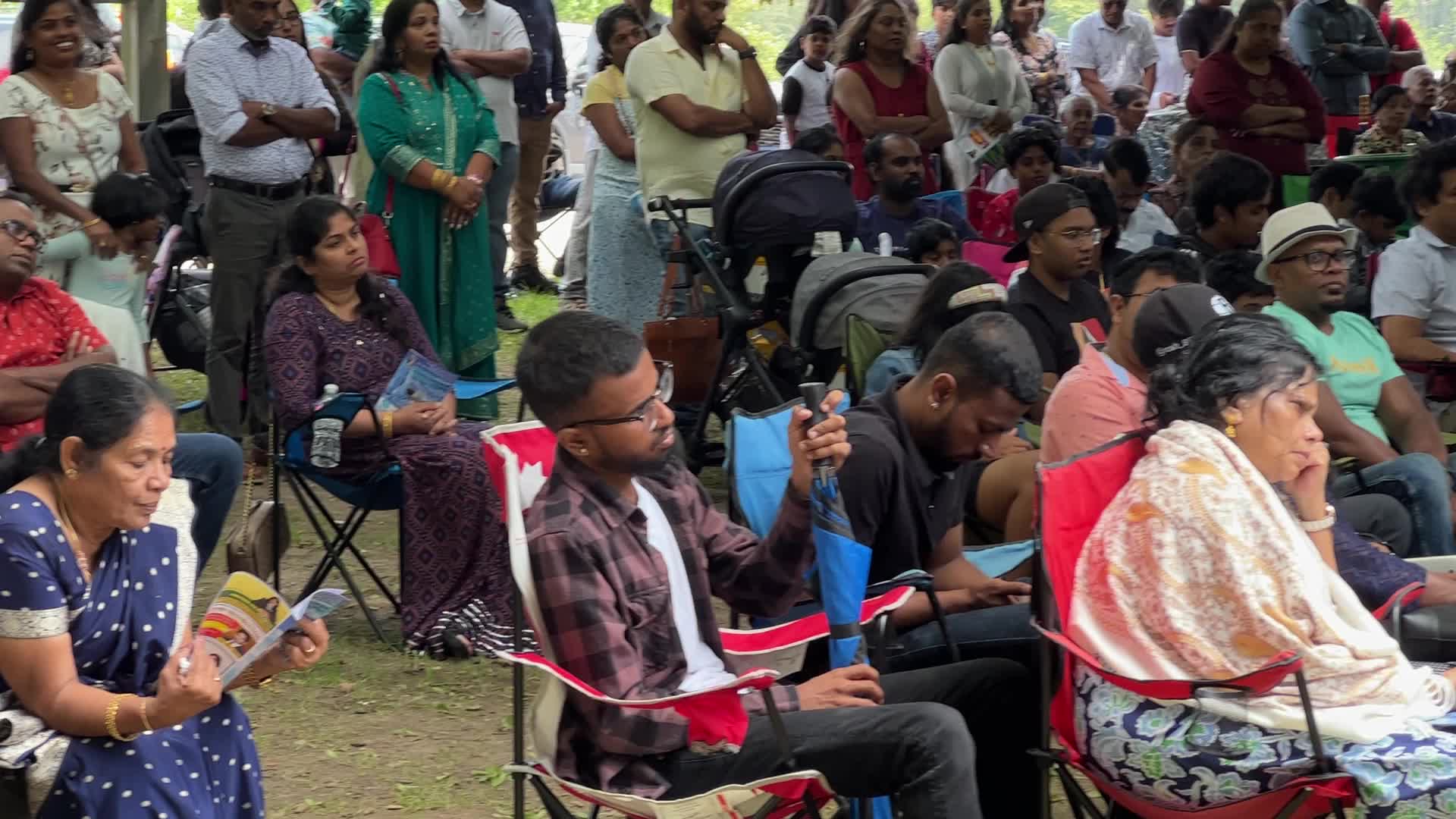 Tamil Catholics take part in the Feast of our Lady of Madhu