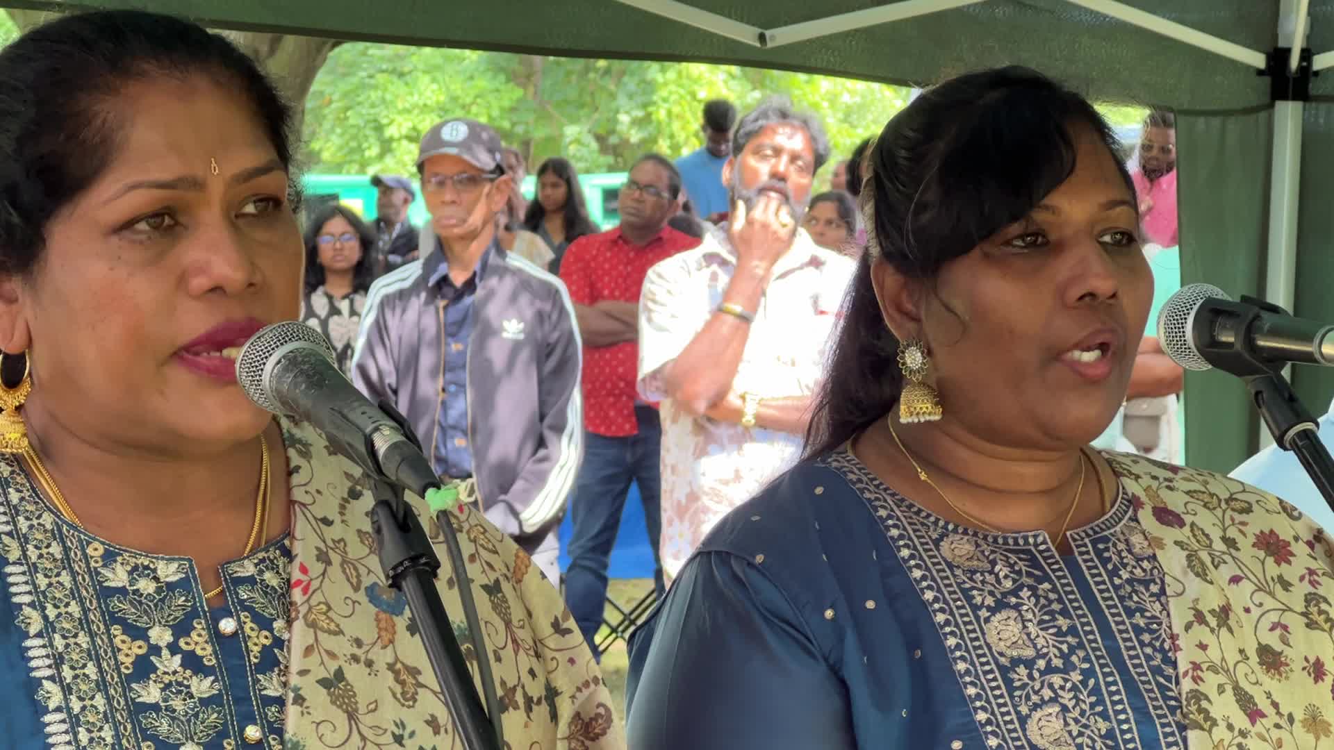 Tamil Catholics take part in the Feast of our Lady of Madhu