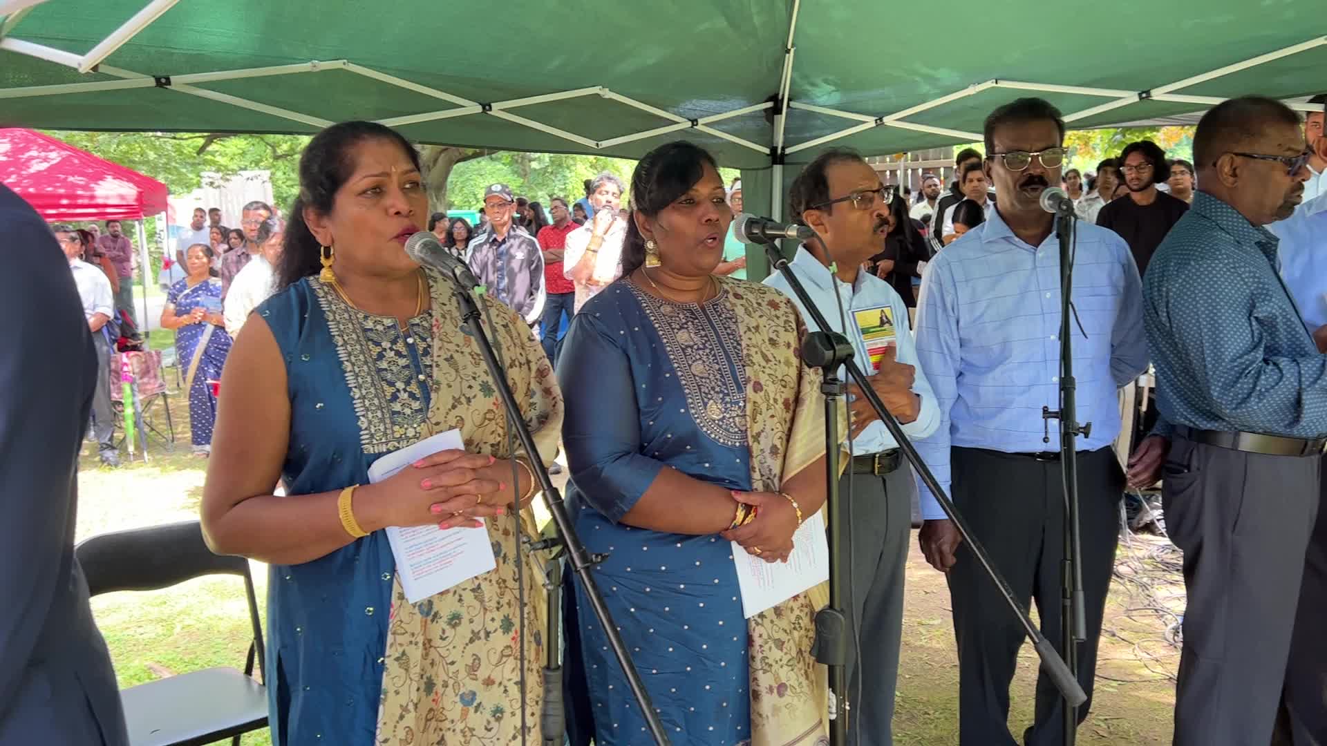 Tamil Catholics take part in the Feast of our Lady of Madhu