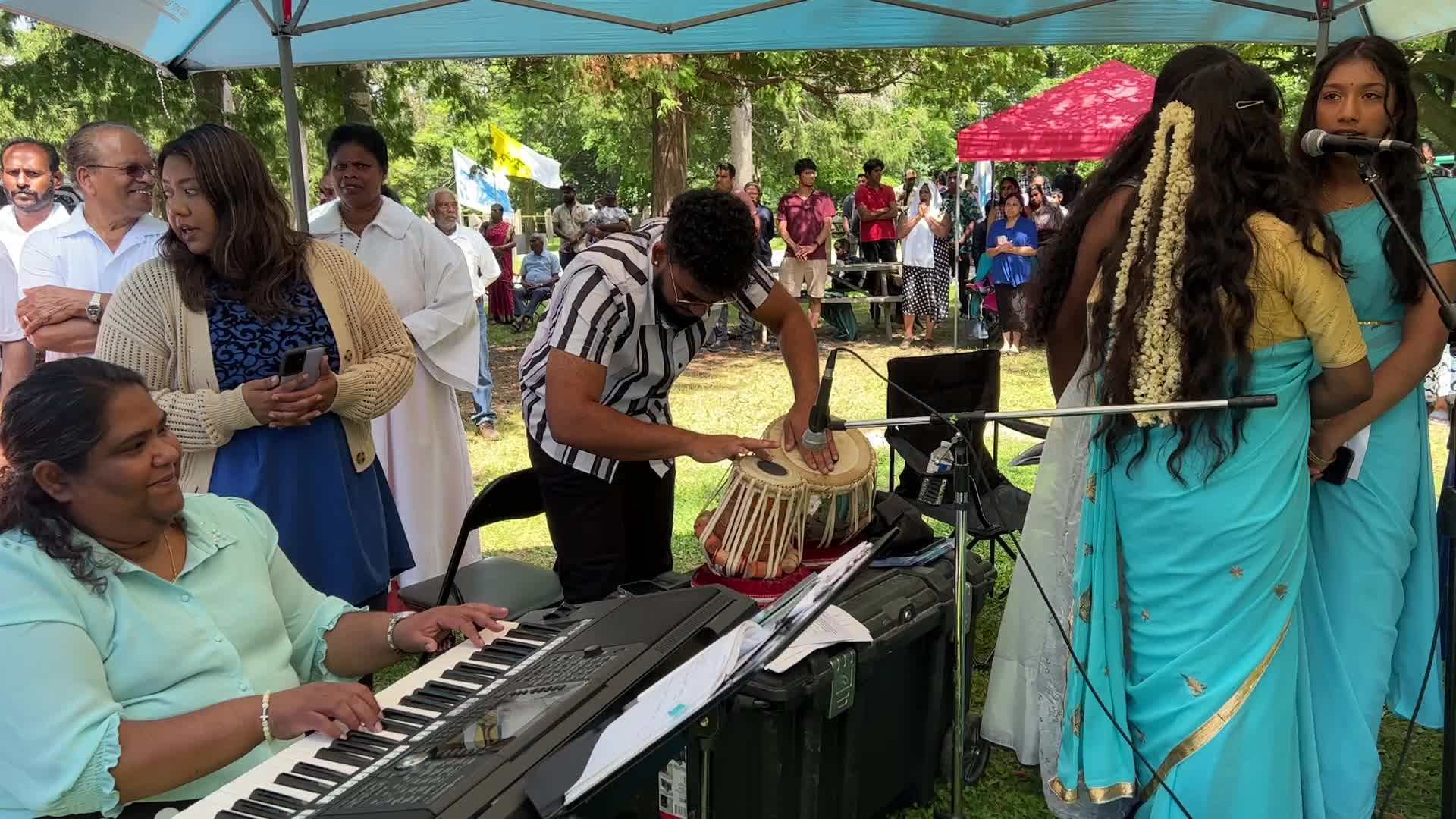 Tamil Catholics take part in the Feast of our Lady of Madhu