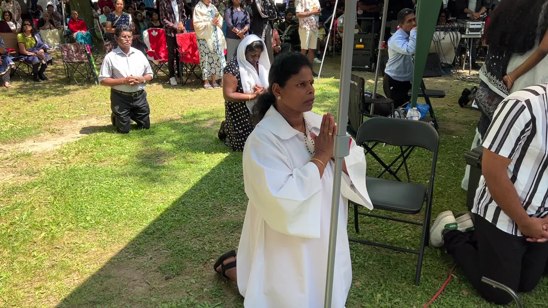 Tamil Catholics take part in the Feast of our Lady of Madhu