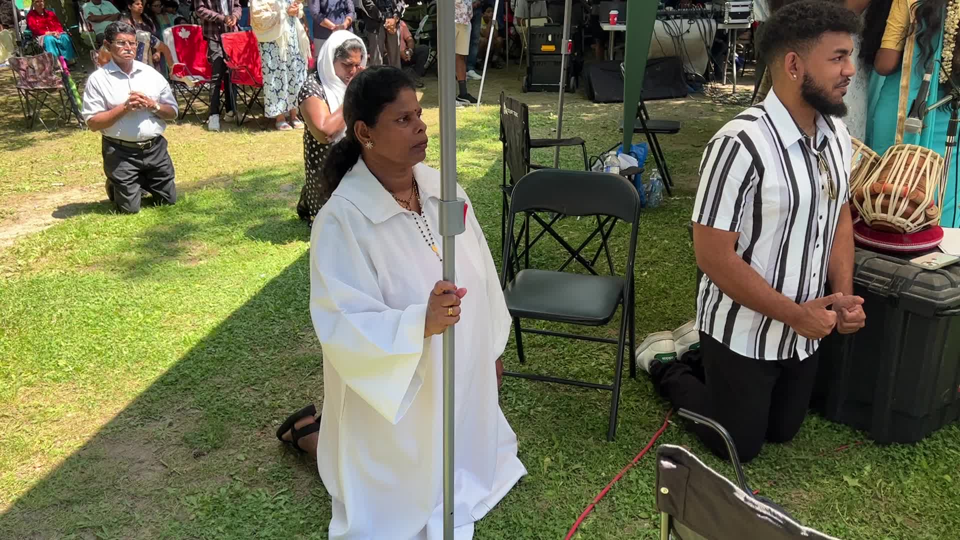 Tamil Catholics take part in the Feast of our Lady of Madhu