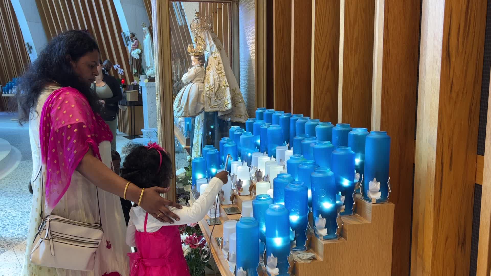 Tamil Catholics take part in the Feast of our Lady of Madhu