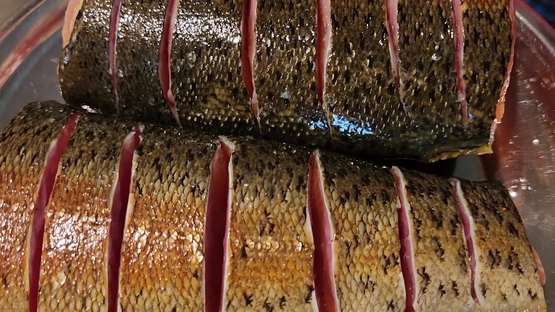 Freshly grilled rainbow trout