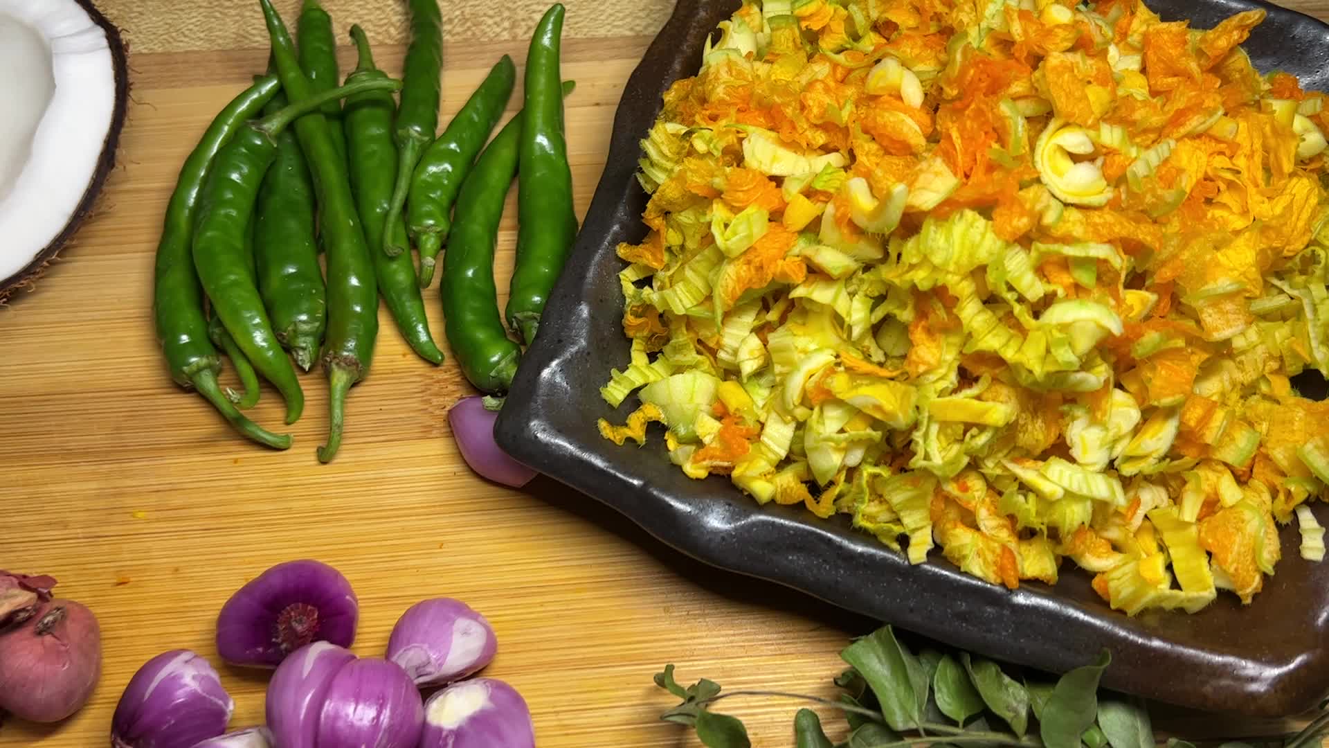 Squash flower Thoran