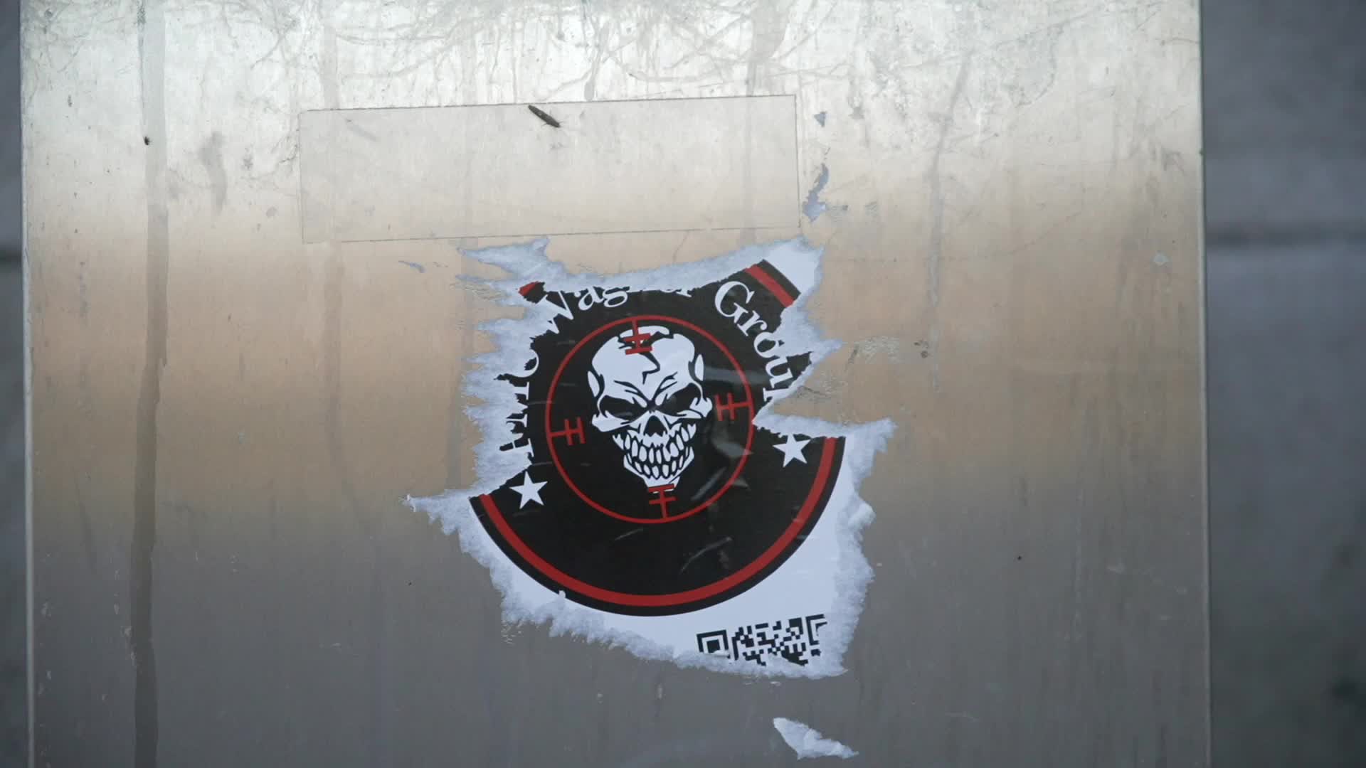 Russian Wagner Mercenary Group Recruitment Stickers in Poland