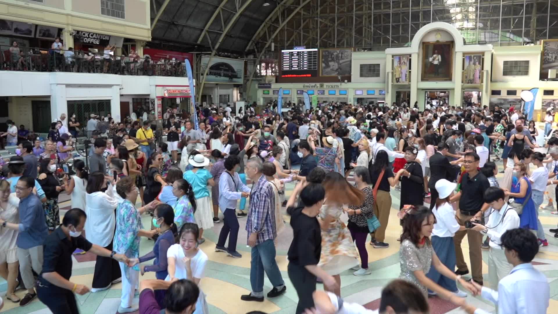 Swing Dance Party at Hua Lamphong Railway Station.