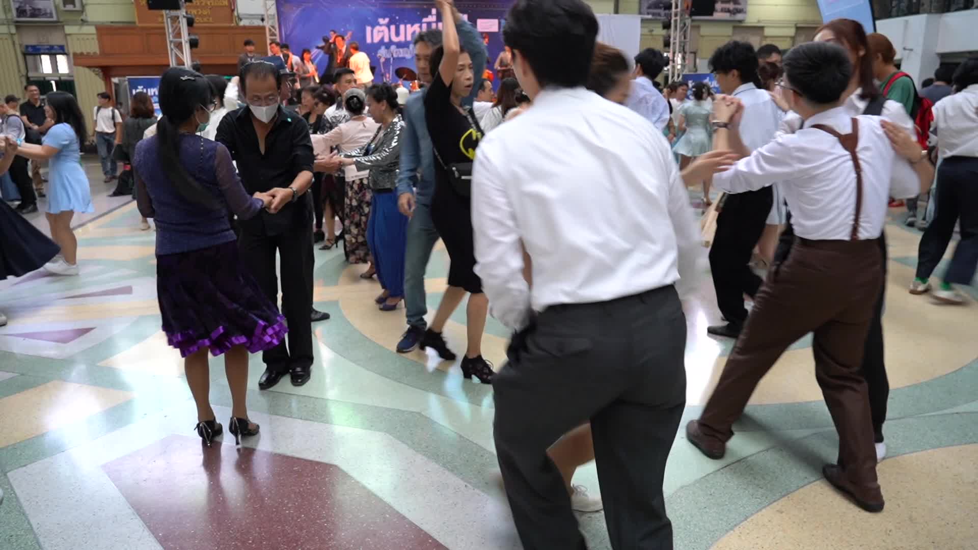 Swing Dance Party at Hua Lamphong Railway Station.